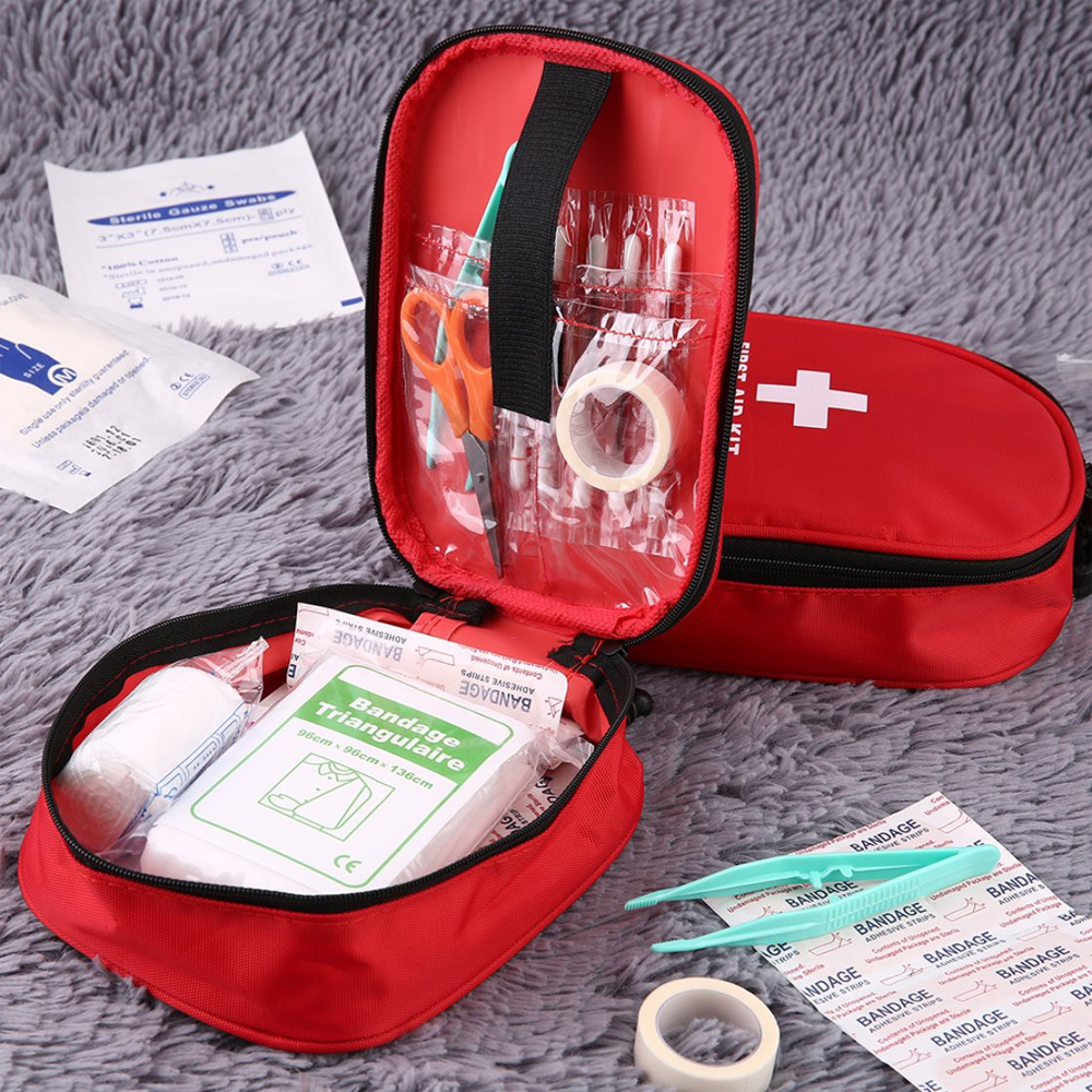 Mini First Aid Kit Pouch – Compact Emergency Travel Kit | Perfect Gift for Camping, Hiking & Outdoor Adventures