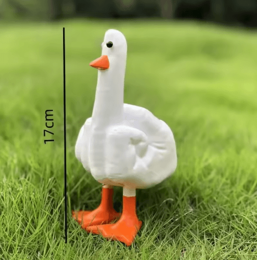 Funny Duck Statue Decor Quirky Resin Duck Desk Ornament