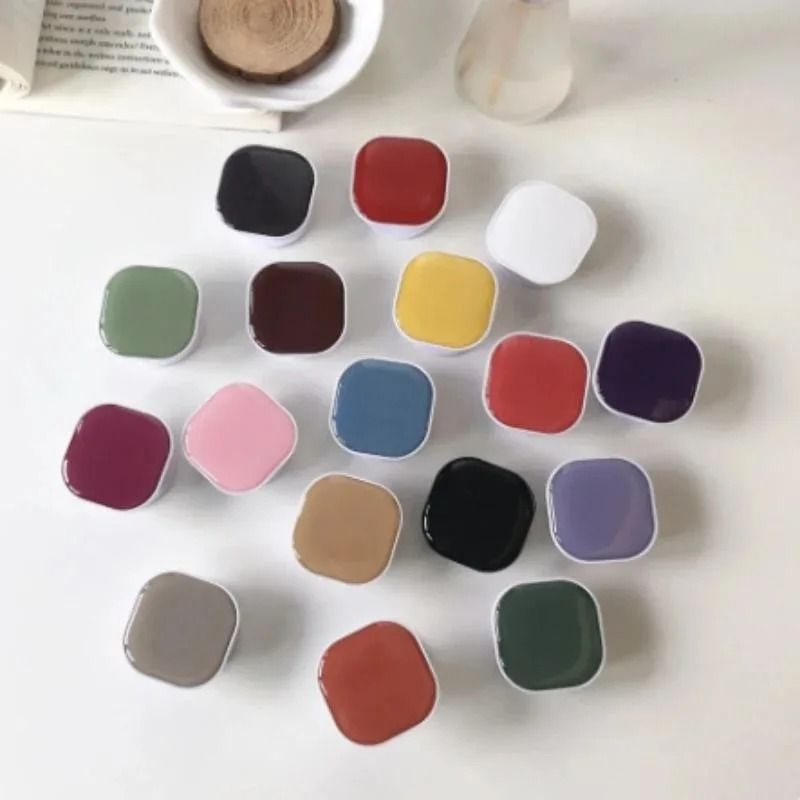 Cute Square Phone Grip & 360° Rotatable Finger Ring Stand