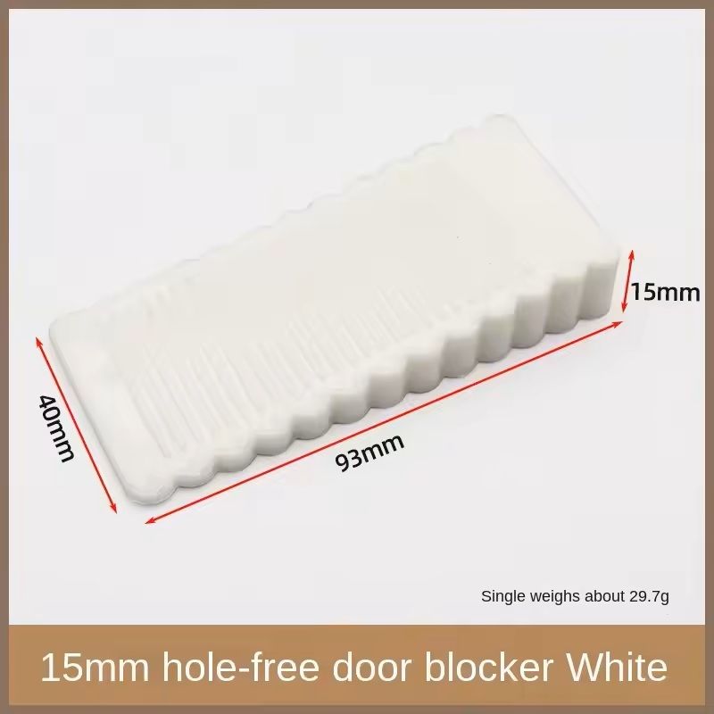 Safety Silicone Door Stopper Block No-Drill Anti-Slip Wedge for Home and Office