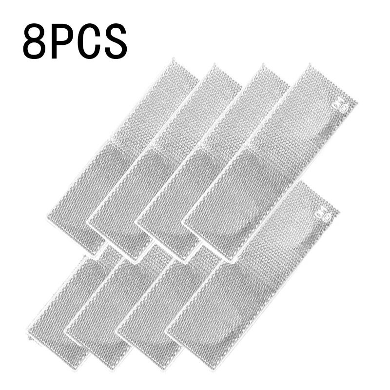 Truck Trailer Reflective Rectangle Safety Plates Adhesive Warning Stickers 8 Pack