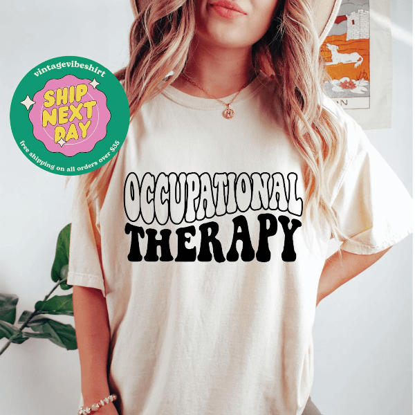 Occupational Therapy Autism Awareness Shirt – Comfort Colors OT Therapist Tee Gift