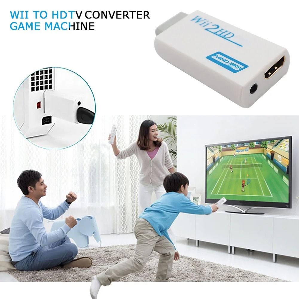 Wii to HDMI Adapter Converter with 1080P Output and 3.5mm Audio