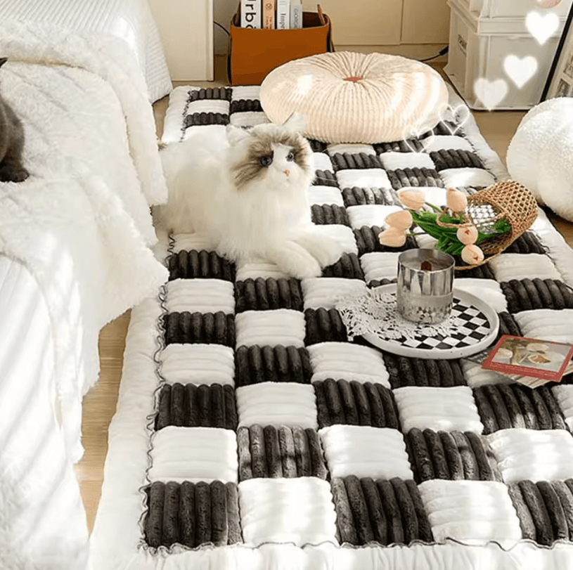 Warm Dog Bed Mat – Anti-Slip Washable Pet Cushion & Sofa Protector