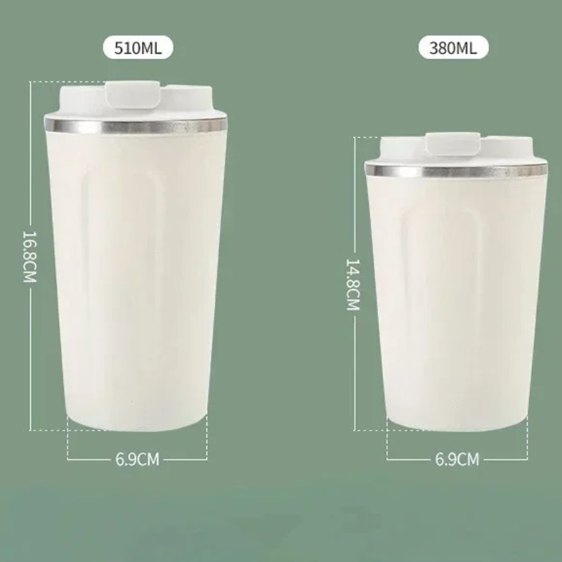 Thermal Mug, Stainless Steel Coffee Cup, Leak-Proof Thermos Bottle, Insulated Flask, Hot Tea Coffee Mug