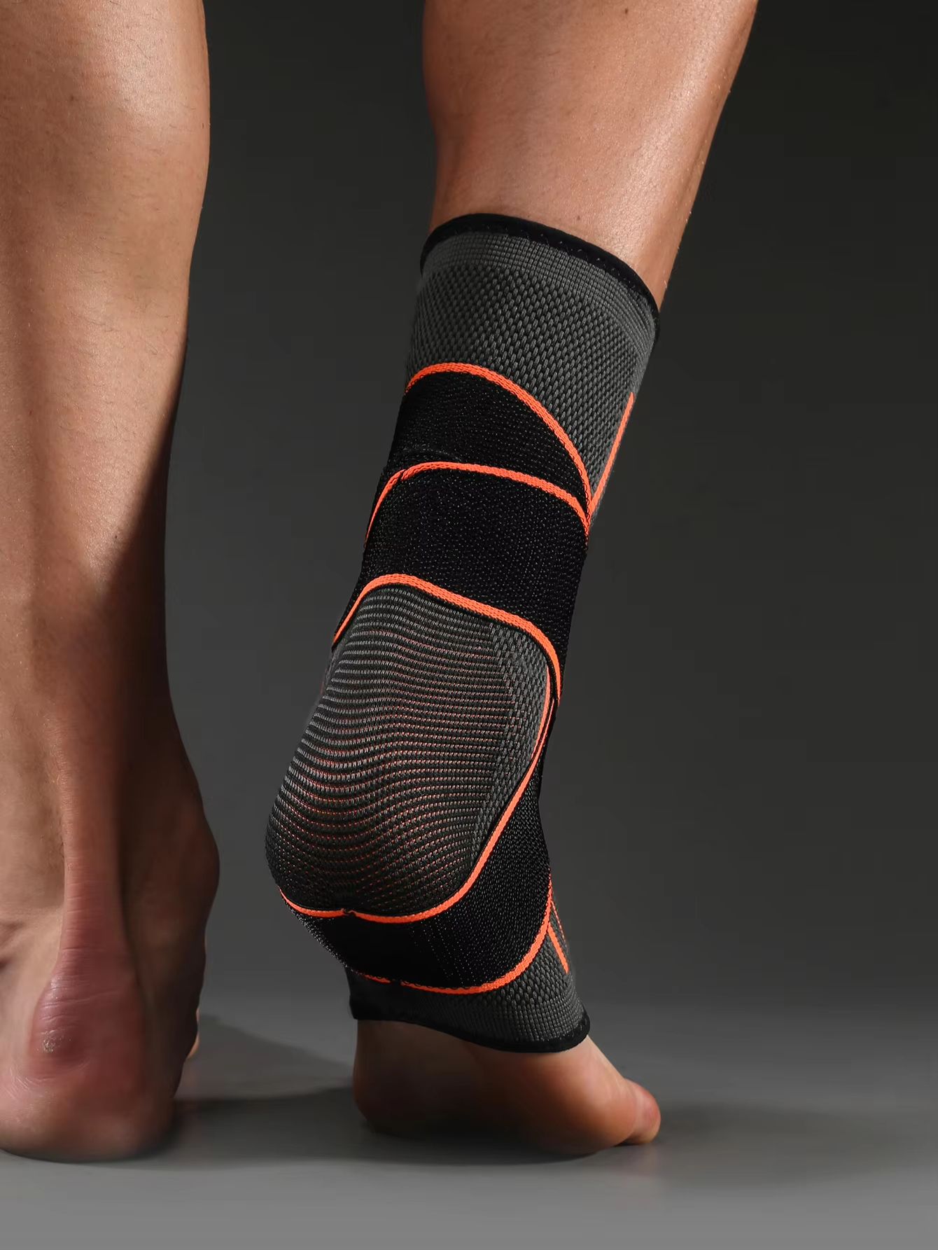 Adjustable Strap Compression Ankle Brace Sleeve with Arch Support & Foot Stabilizer