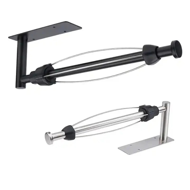 Stainless Steel Adhesive Paper Towel Holder Wall Mount for Kitchen & Bathroom Storage