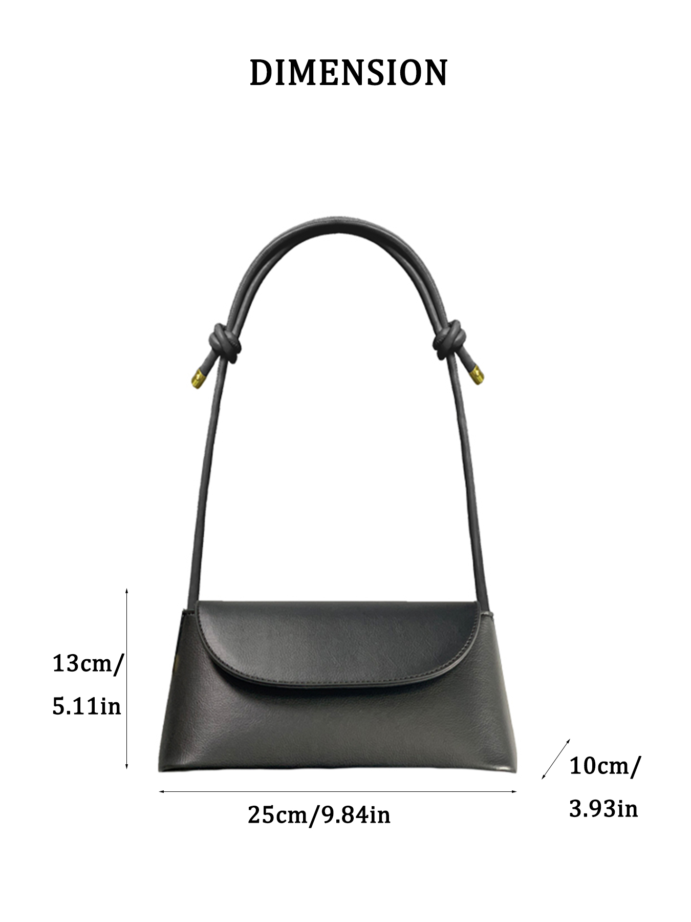 Leather One-Shoulder Crossbody Small Square Bag for Women