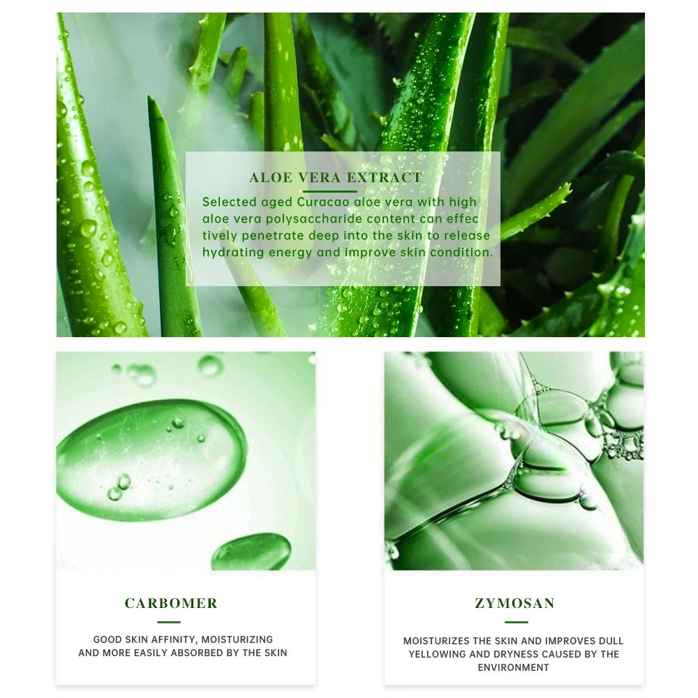 99 Percent Aloe Vera Gel Moisturizing Face and Body Hydrating Skin Care Gel