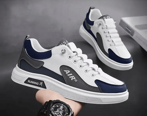 UrbanFlex 2025 Mens Leather Casual Sneakers Low Top Walking Shoes