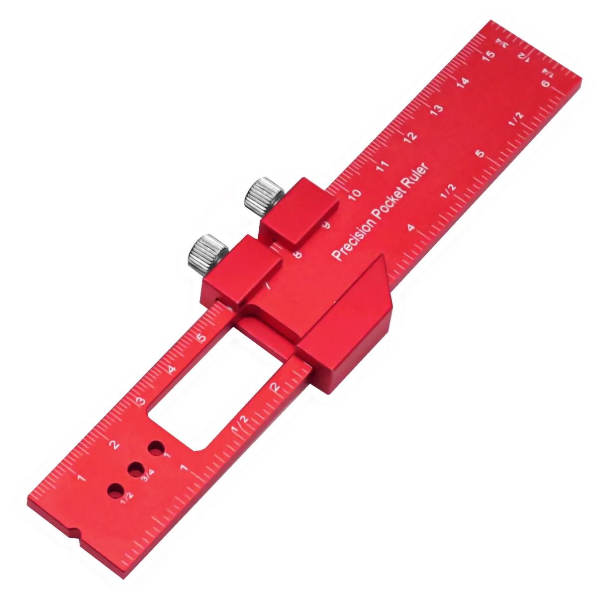 Precision Pocket T Track Scribing Ruler with Slide Stop
