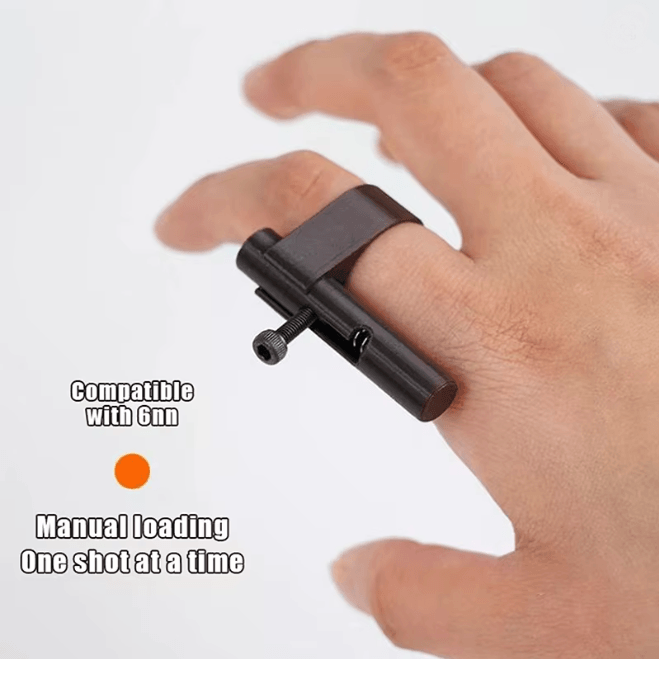 Finger Ring Launcher Keychain Fidget Toy Stress Relief Mini Game Accessory