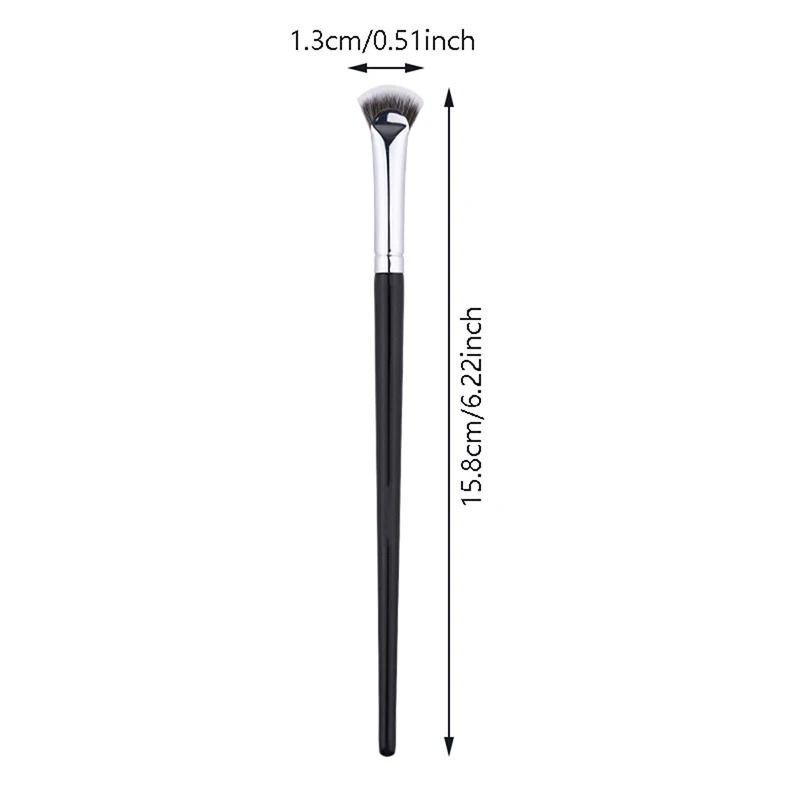 Professional Fan-Shaped Eyelash Brush No Shedding Mascara & Highlighter Smudge Tool
