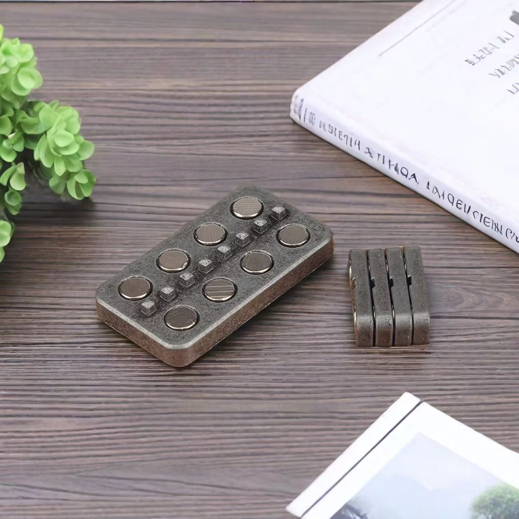 Magnetic Metal Fidget Slider Push Card – Premium EDC Desk Toy