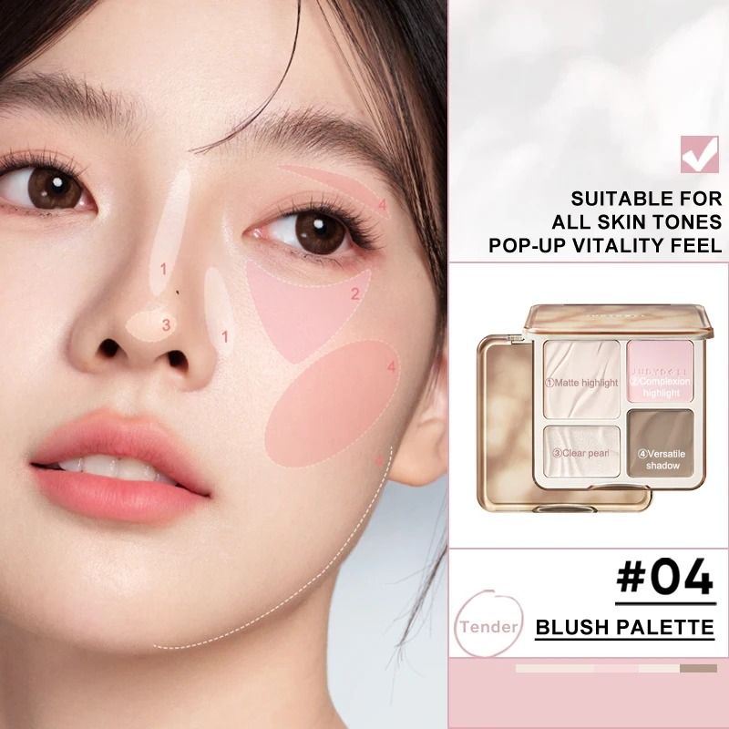 Natural Finish Highlighter and Contour Palette