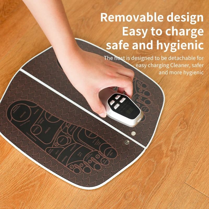 EMS Foot Massager Pad with USB Charging and Remote Control