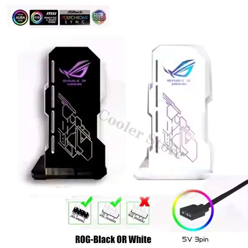 Faith Luminous ARGB Vertical GPU Holder & Graphics Card Jack Bracket