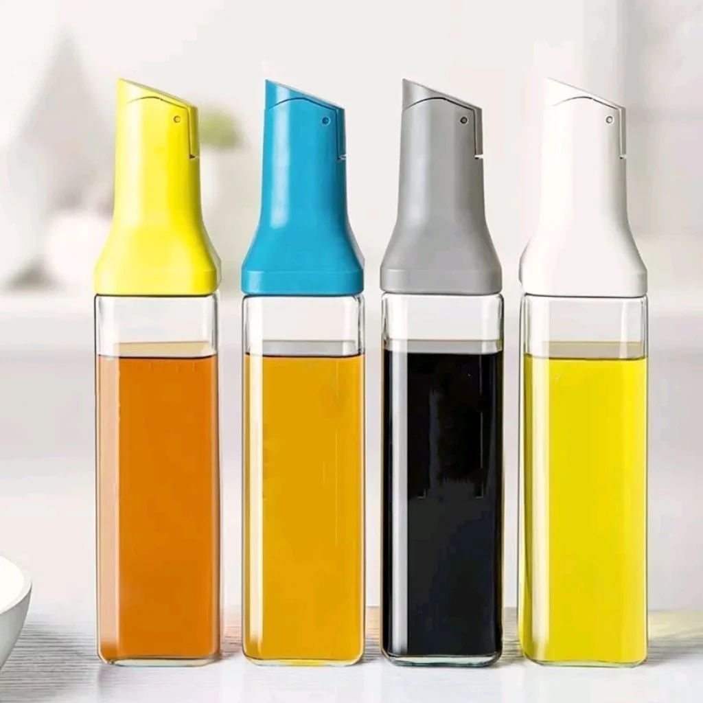 500ml Glass Oil Dispenser Bottle Leak Proof Kitchen Container