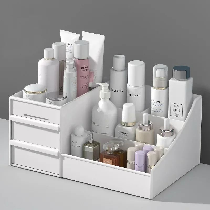 Plastic Makeup Storage Box Drawer Cosmetic Organizer