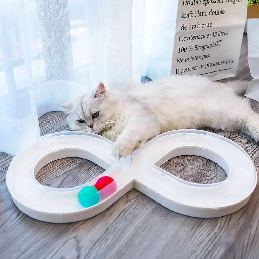 Interactive Cat Toy Turntable - Teasing Stick Tunnel Set