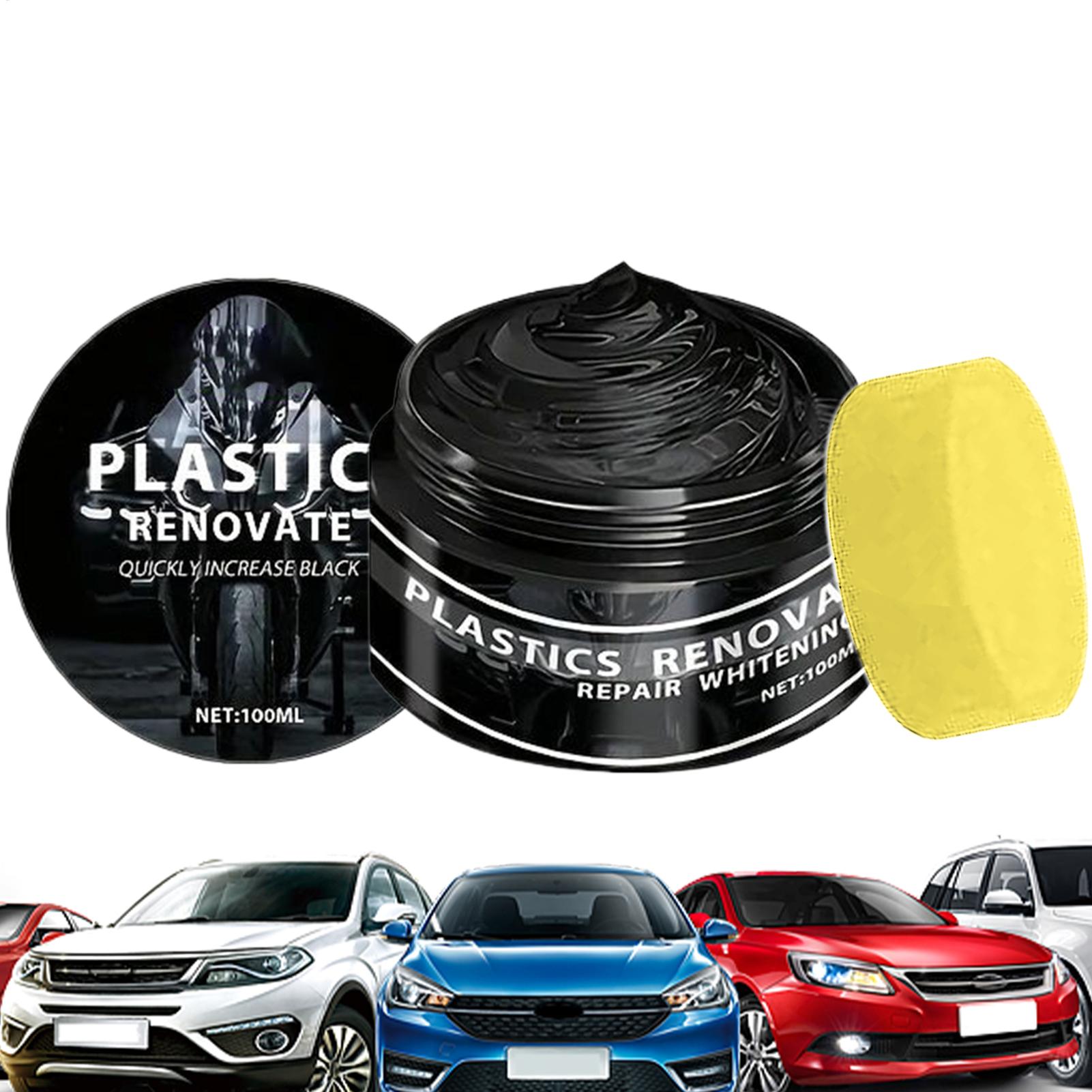 Black Trim Restorer for Cars Fast Drying Plastic and Rubber Shine Protector