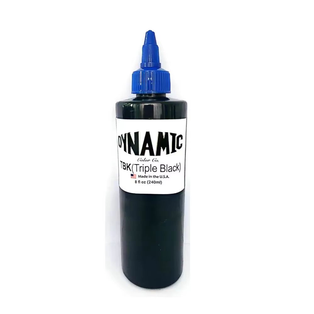 Triple-Black 240 ml High-Pigment Tattoo Ink – Ultimate 8 oz Dark Body Art Pigment