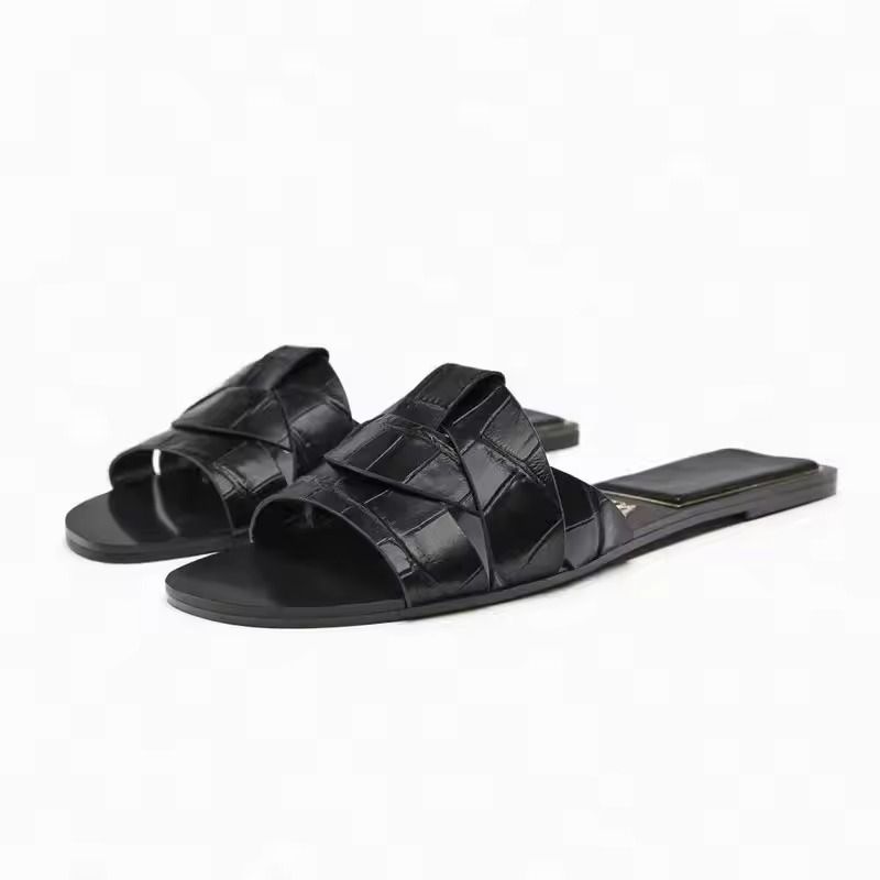 Women Flat Fish Mouth Sandals Casual Sexy Beach Slippers