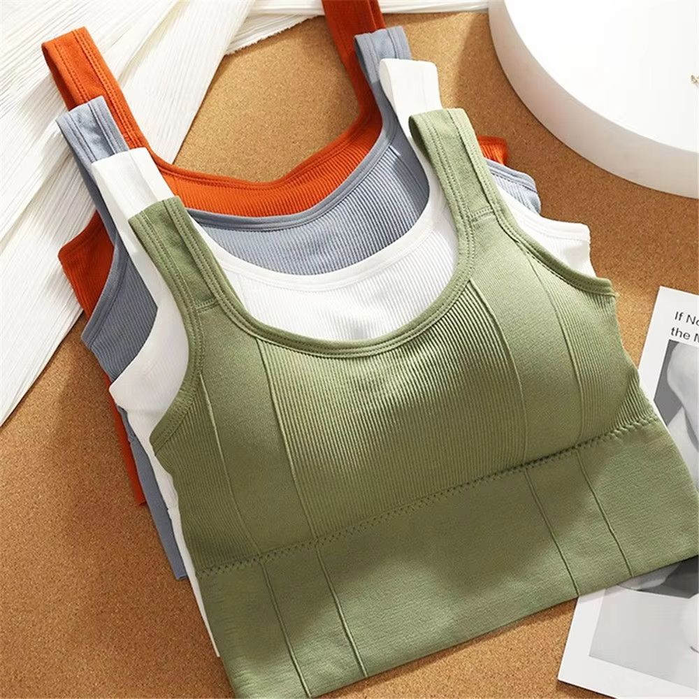 Seamless Breathable Sports Bra Anti Sweat Shockproof Yoga Crop Top