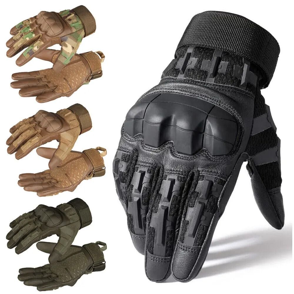 Tactical Full Finger Gloves for Men with Ultimate Impact Protection and Non-Slip Grip for Riding Shooting and Fishing