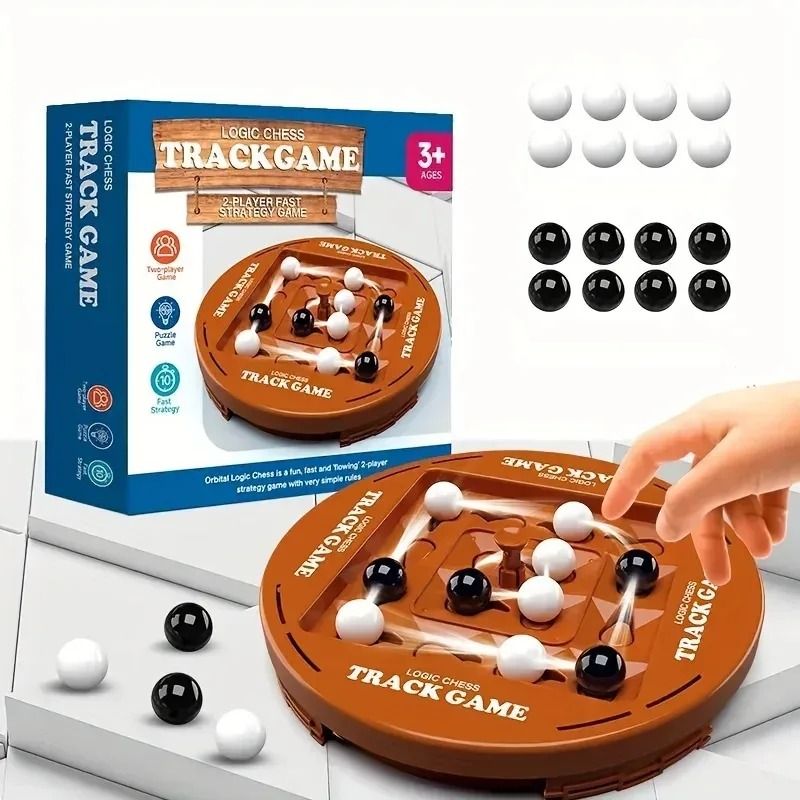 Logic Chess Track Game Two Player Strategy Brain Training Toy