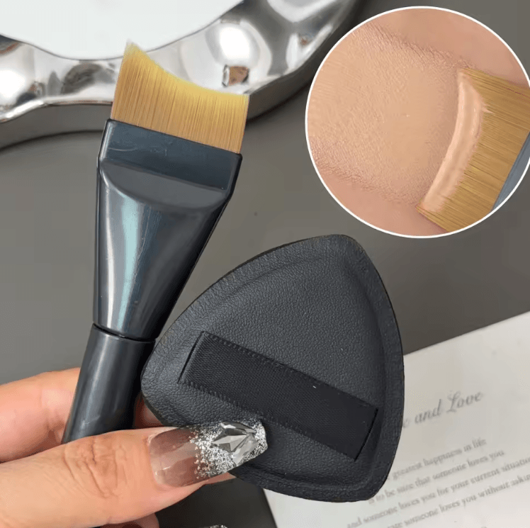 BlendEase 3 Piece Makeup Blending Tool Kit Concealer Brush Powder Puff and Palette Set