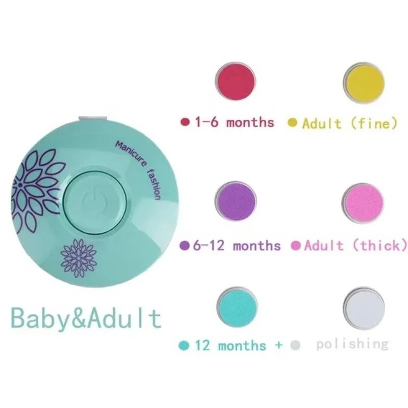 Electric Baby Nail Trimmer Kid Nail Polisher Infant Manicure Kit
