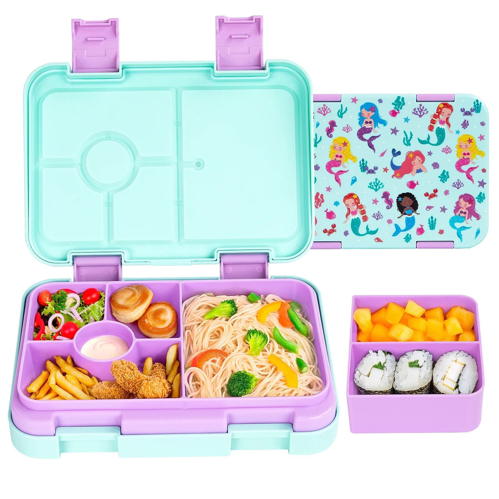 High-Capacity Cartoon Bento & Microwaveable Lunch Box