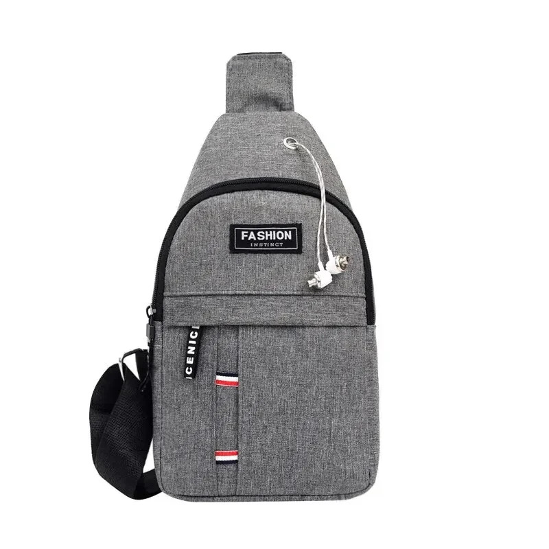 Mens Waterproof Adjustable Shoulder Strap Waist Bag Large Capacity Casual Fashionable Travel Bag