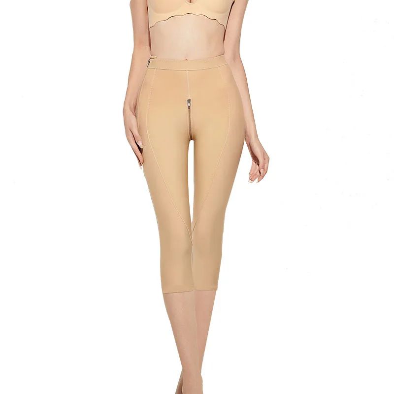 Womens Post-Liposuction Compression Shapewear – Thigh & Belly Control Recovery Pants Medical Body Shaper