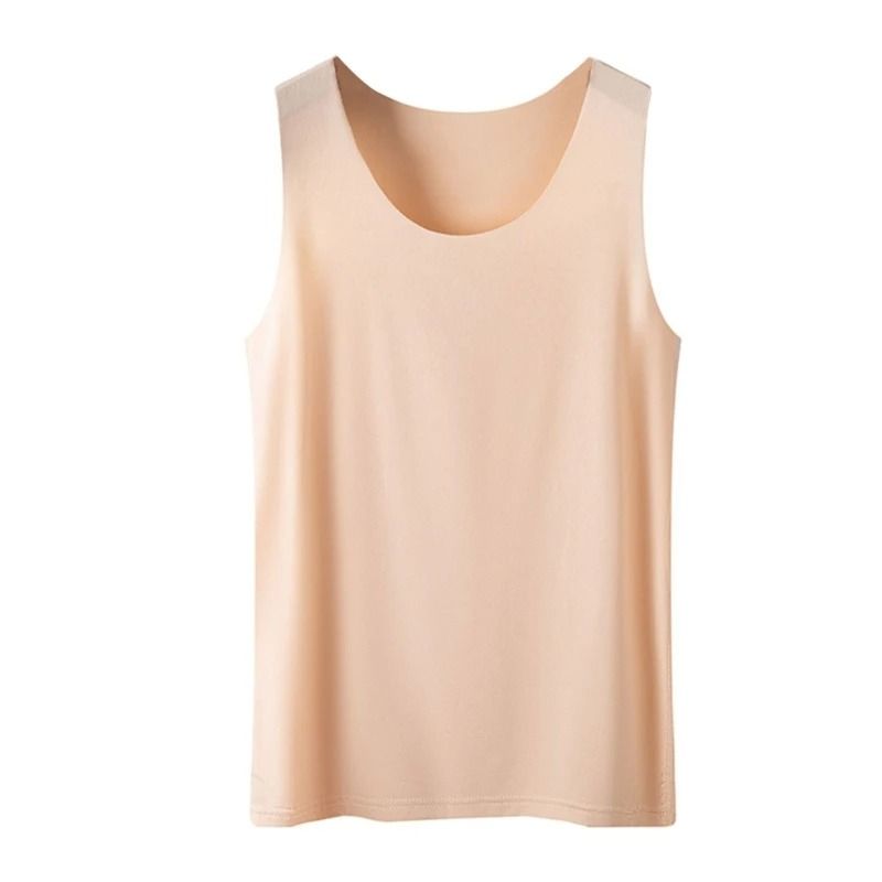 Women Ice Silk Seamless Racerback Tank Top