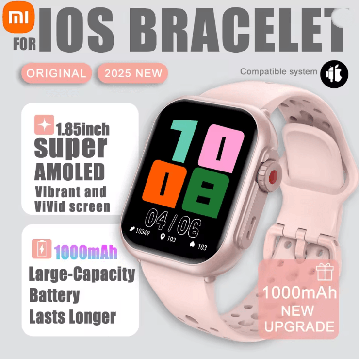 Xiaomi Smart Watch 1.85 Inch AMOLED Full Touch Screen Bluetooth Call Waterproof Watch