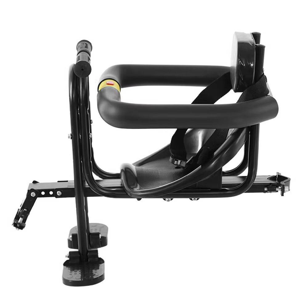 Ultimate Front-Mounted Child Bike Seat – Secure Bicycle Child Safety Seat with Foot Pedals