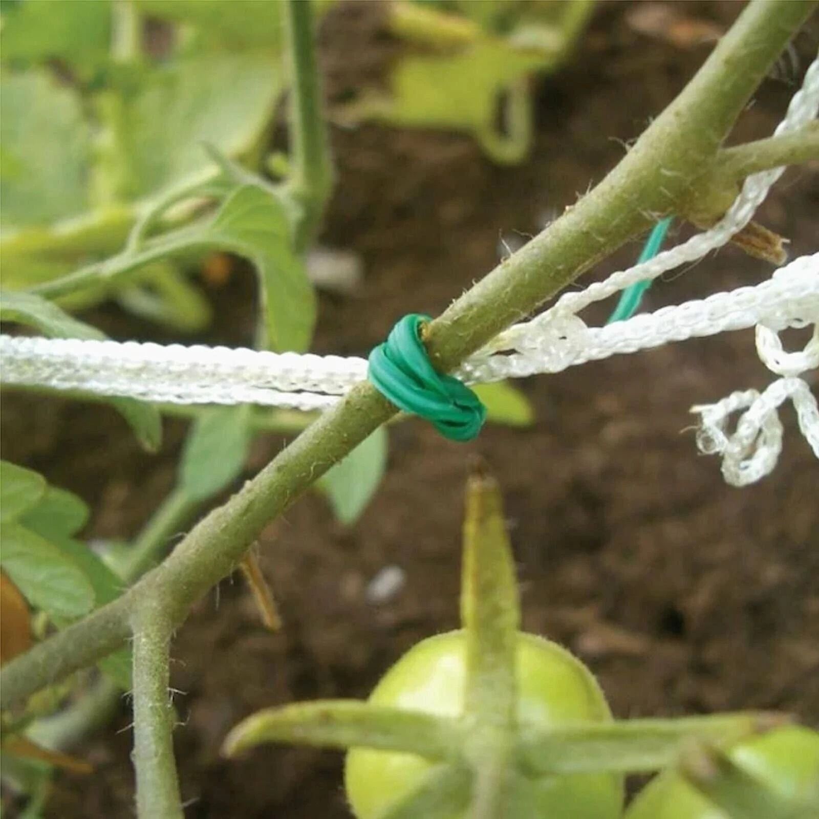 Heavy Duty Green Garden Twist Ties with Built In Cutter for Plant Support