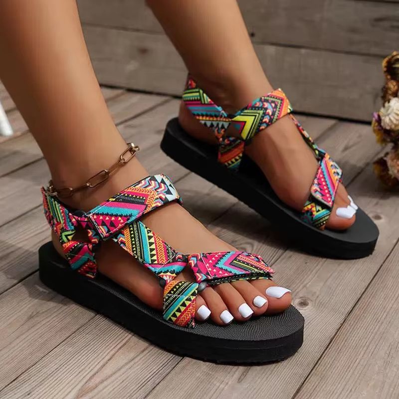 Women's Summer Flat Hemp Rope Casual Beach Sandals