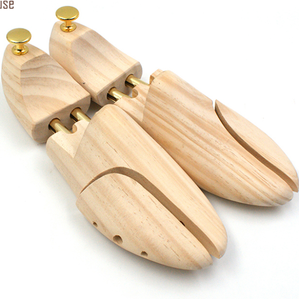 Men's and Women's Shoe Trees Twin Tube Adjustable New Zealand Pine Wood Shoe Tree