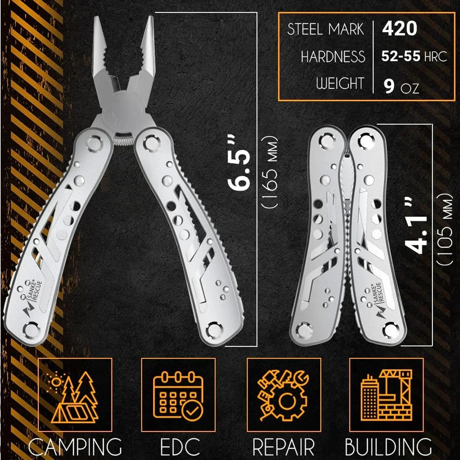 Multifunctional Universal Diagonal Pliers Durable Wire Cutters for Electricians & DIY Repairs