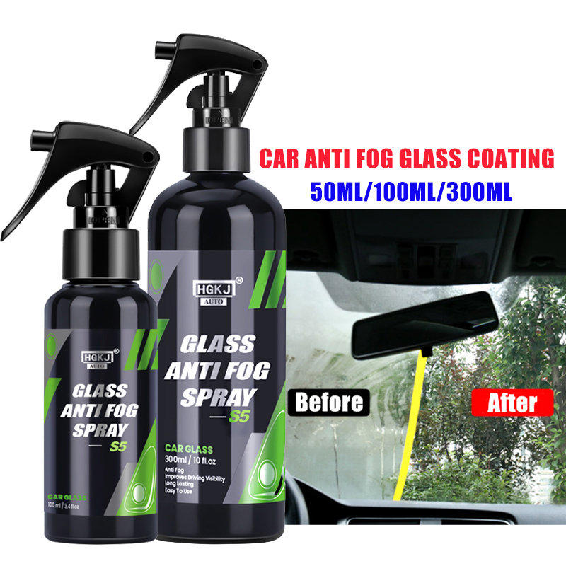 Car Anti Fog Glass Coating Agent Antifog Cleaner Liquid, Waterproof Windscreen Fog Repellent Spray for Auto