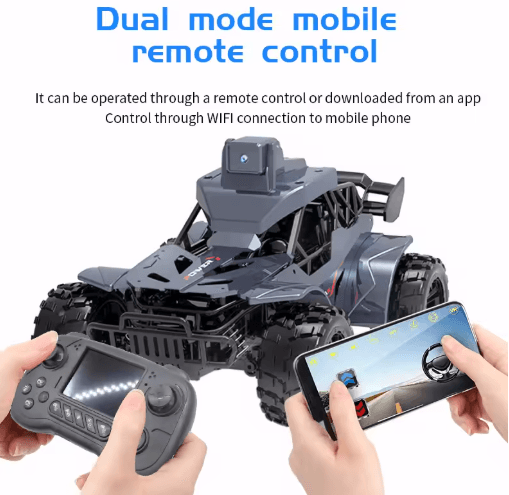 FPV RC Car with Camera LCD Remote High Speed 2 4G Real Time Control Toy
