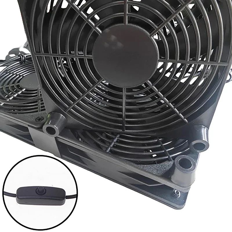 Silent 120mm USB Router Cooling Fan with Adjustable Speed Controller – Quiet Modem & TV Box Cooler