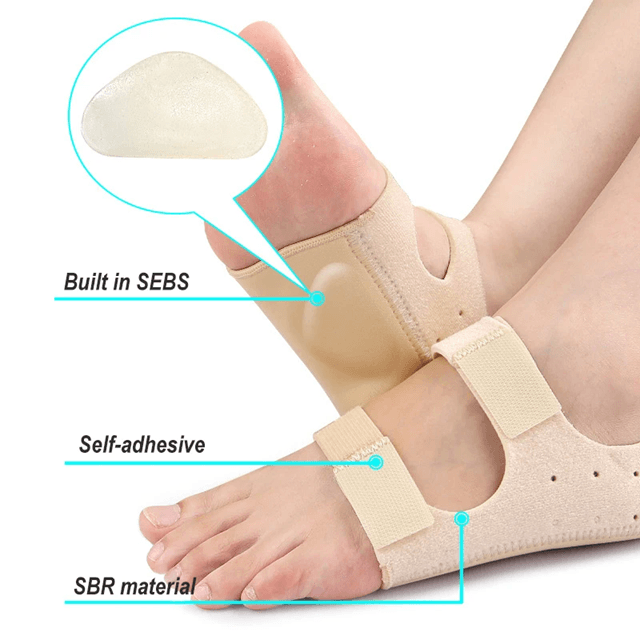 Plantar Fasciitis Heel Protectors with Shock Absorbing Cushion for Achilles Support