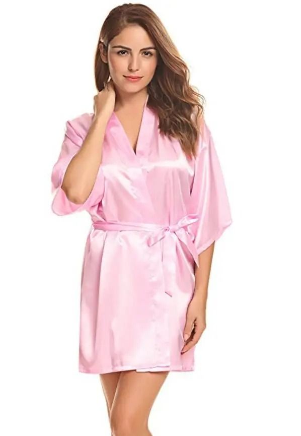 Women's Silk Kimono Bridesmaid Robe