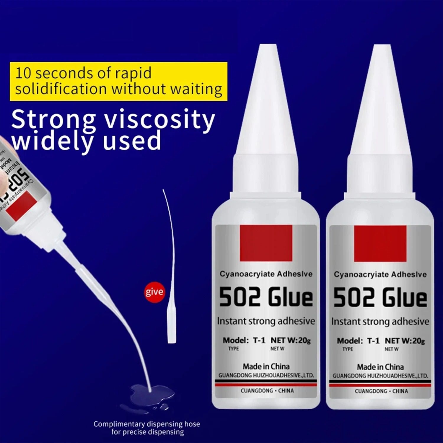 Strong Bond 502 Instant Super Glue for Home and DIY Repairs