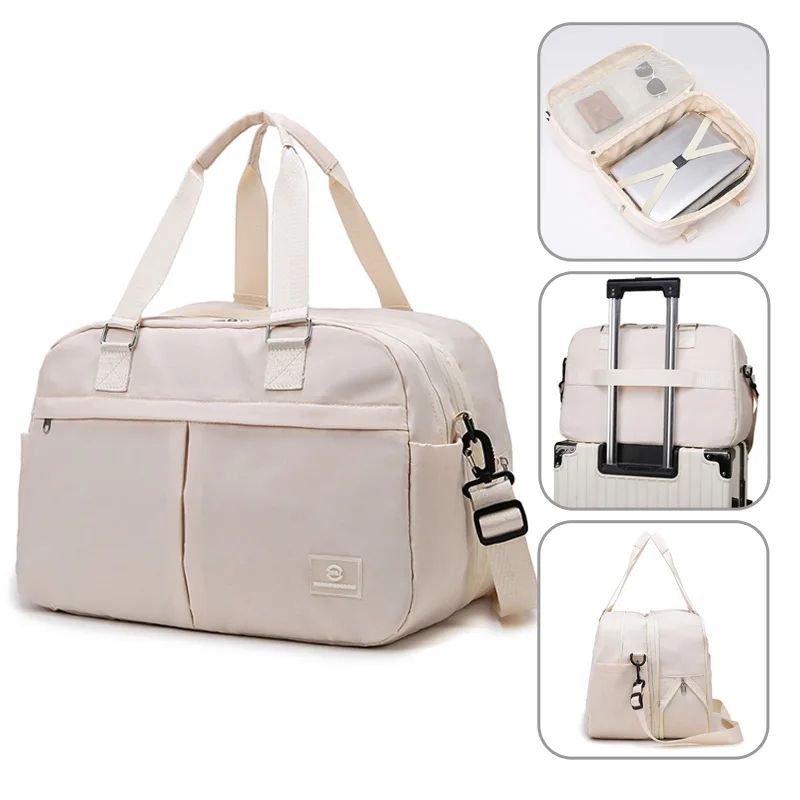 Extendable Travel Duffle Bag - Expandable Travel Bag Carry-On with Multi-Layer Storage for Weekend Trips