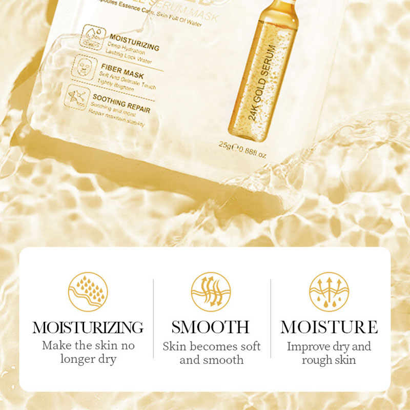 acial Masks Skin Care, Gold Hyaluronic Acid Anti Wrinkle Moisturizing Face Mask